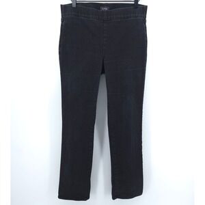 NYDJ Womens Jeans Pull On Straight Leg Size 8 Black Lift Tuck Technology